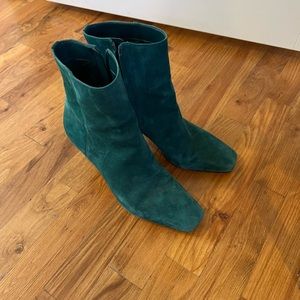 Emerald Green Suede Sam Edelman Booties